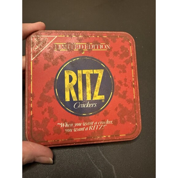 VINTAGE 1987 RITZ CRACKERS LIMITED EDITION EMPTY TIN CAN - Picture 6 of 9
